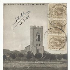 Sellos: TARJETA TORRE DE SAN MIGUEL CIRCULADA 1919 DE PALENCIA A AMSTERDAM HOLANDA