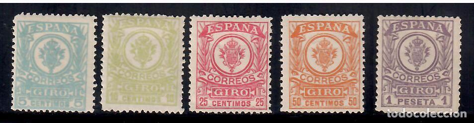 Sellos: GIRO POSTAL * 5 VALORES - Foto 1