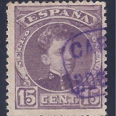 Sellos: EDIFIL 245 ALFONSO XIII. TIPO CADETE. 1901-1905. CARTERÍA DE BOCAIRENTE (VALENCIA).
