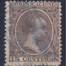 Sellos: EDIFIL 219 ALFONSO XIII. TIPO PELÓN. 1889-1901. CARTERÍA DE SANTA BÁRBARA (TARRAGONA).