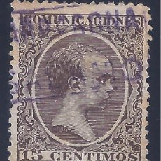 Sellos: EDIFIL 219 ALFONSO XIII. TIPO PELÓN. 1889-1901. CARTERÍA DE SALOMÓ (TARRAGONA).