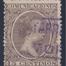Sellos: EDIFIL 219 ALFONSO XIII. TIPO PELÓN. 1889-1901. CARTERÍA DE EL MORELL (TARRAGONA).