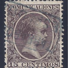 Sellos: EDIFIL 219 ALFONSO XIII. TIPO PELÓN. 1889-1901. CARTERÍA DE ESPLUGA DE FRANCOLÍ (TARRAGONA).