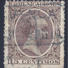 Sellos: EDIFIL 219 ALFONSO XIII. TIPO PELÓN. 1889-1901. CARTERÍA DE CARACENILLA (CUENCA). MUY RARO.