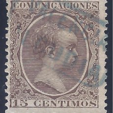 Sellos: EDIFIL 219 ALFONSO XIII. TIPO PELÓN. 1889-1901. CARTERÍA DE ALCUDIA (VALENCIA).