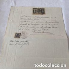 Sellos: DOCUMENTO CON POLIZA REFERENCIA 499 DE 1902 Y TIMBRE MOVIL DE 10 CÉNTIMOS
