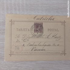 Sellos: ESPAÑA ENTERO POSTAL A VIENA AUSTRIA 1890