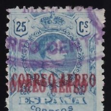 Sellos: ESPAÑA, 1920 EDIFIL Nº 294HH, 25 C. AZUL. [HABILITACIÓN DOBLE.]