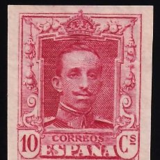 Sellos: ESPAÑA, 1922 EDIFIL Nº 313S /**/, 10 C. CARMÍN, [SIN DENTAR.]