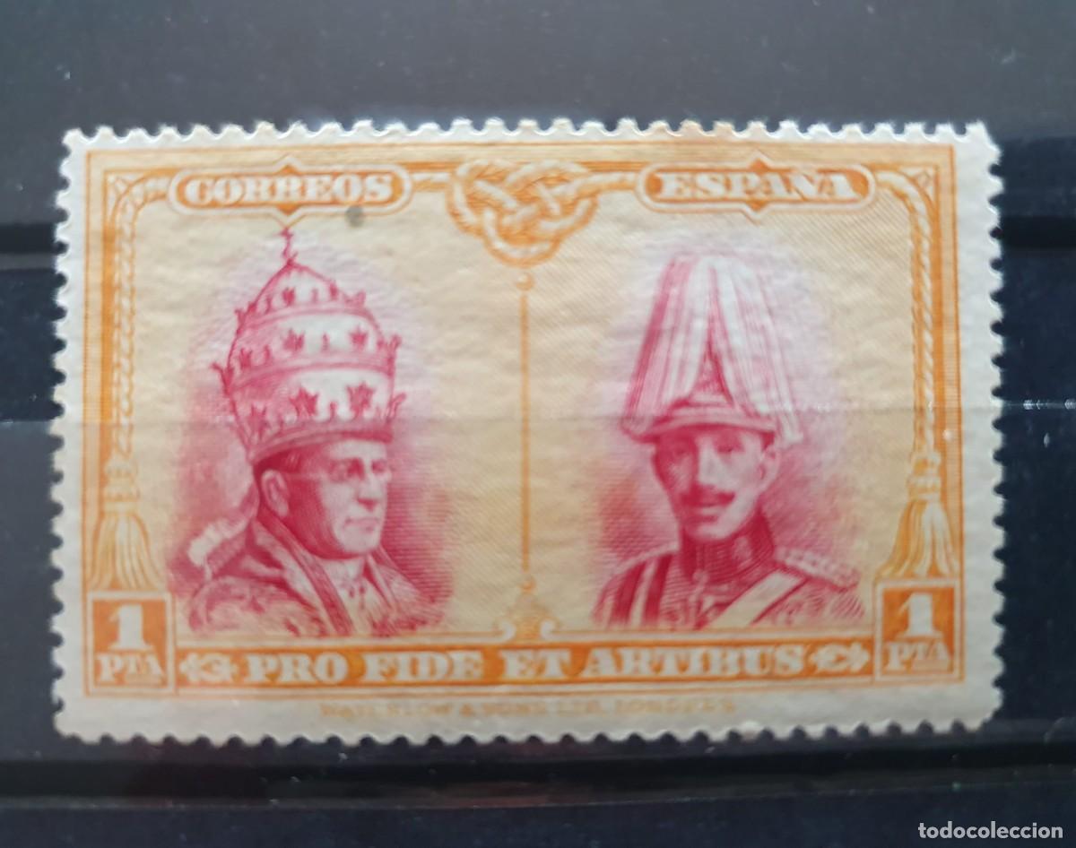 Sellos: EDIFIL 413 * PRO CATACUMBAS 1 PESETA ESPA&Ntilde;A 1928