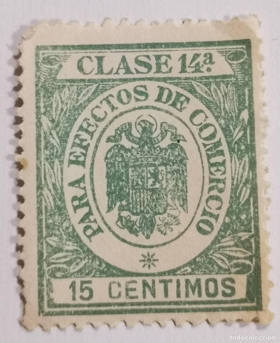 Sellos: USADO - Para Efectos de Comercio - 15 centimos - Foto 1