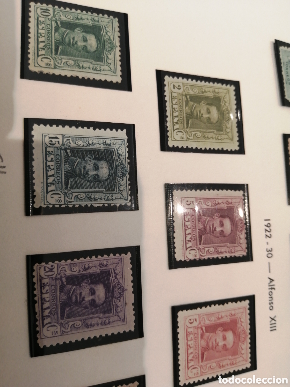 Sellos: ALFONSO XIII TIPO VAQUER - Foto 1