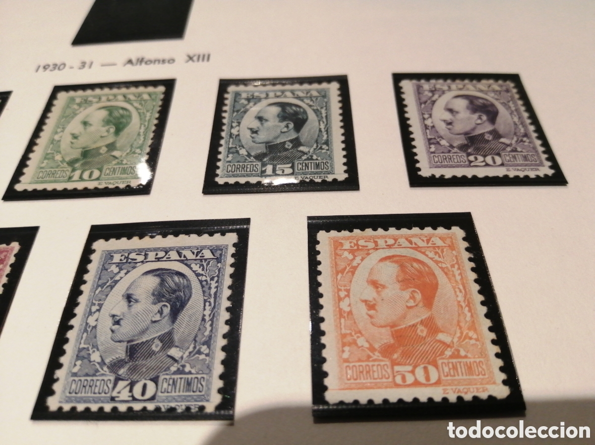 Sellos: ALFONSO XIII TIPO VAQUER DE PERFIL - Foto 2