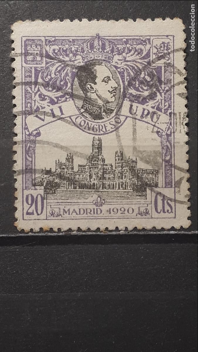Sellos: ESPA&Ntilde;A. A&Ntilde;O 1920. &deg;. EDIFIL 302 - Foto 1