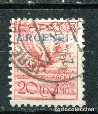 Selos: Edifil 591 A 20 cts pegaso, urgencia. A&ntilde;o 1930. Matasellado. Num. A019650