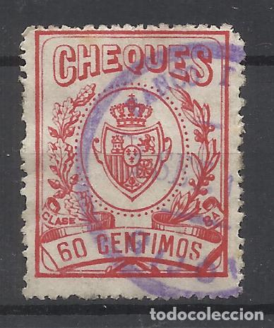 Sellos: cheques 60 cts usado gijon - Foto 1