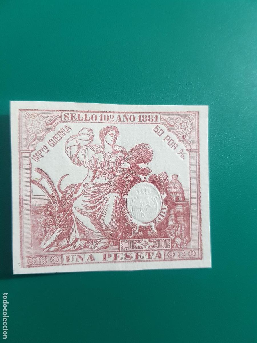 Sellos: SELLO FISCAL ESPA&Ntilde;OL,POLIZA PAPEL OFICIAL- 10&ordf; CLASE-A&Ntilde;O 1891-2 PESETAS