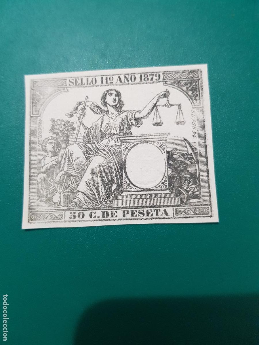 Sellos: SELLO FISCAL ESPA&Ntilde;OL,POLIZA PAPEL- SELLO COMUN-SELLO 11&ordm;-A&Ntilde;O 1879- 50 C. DE PESETA