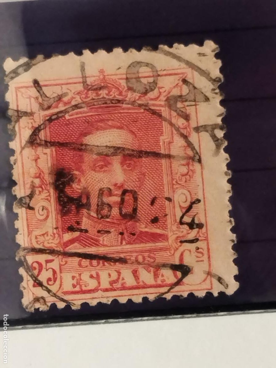 Francobolli: TKZ - ESPA&Ntilde;A. EDIFIL 317. FECHADOR DE ALLOZA. TERUEL. RARO