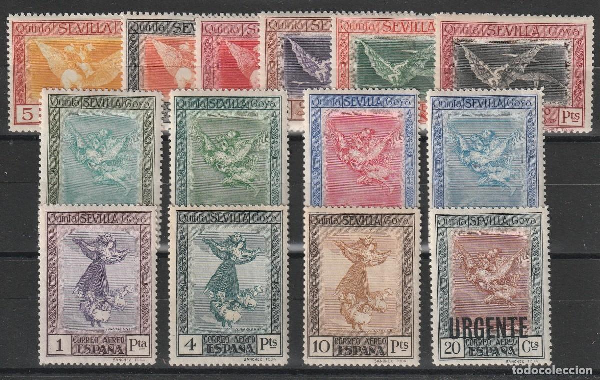 Timbres: SERIE DE GOYA PARA CORREO AEREO CON CHARNELA.