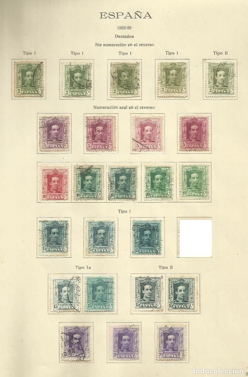 Selos: ESPA&Ntilde;A 1922-1929 - 25 SELLOS DE ALFONSO XIII - EDIFIL DEL 310 al 316 - DIFERENTES TIPOS - VER IMAGEN