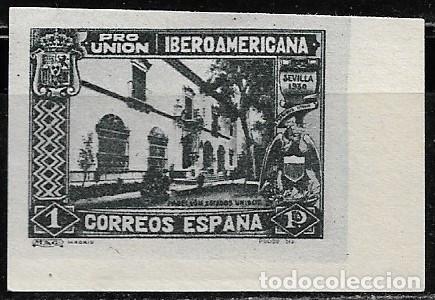 Sellos: ESPA&Ntilde;A 1930, EDIFIL 578ccas 1pts. PIZARRA SIN DENTAR. (*)