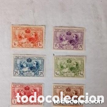 Sellos: Sellos de Espa&ntilde;a 1907 SR 1/6 Exposicion industrias de Madrid nuevos con charnela