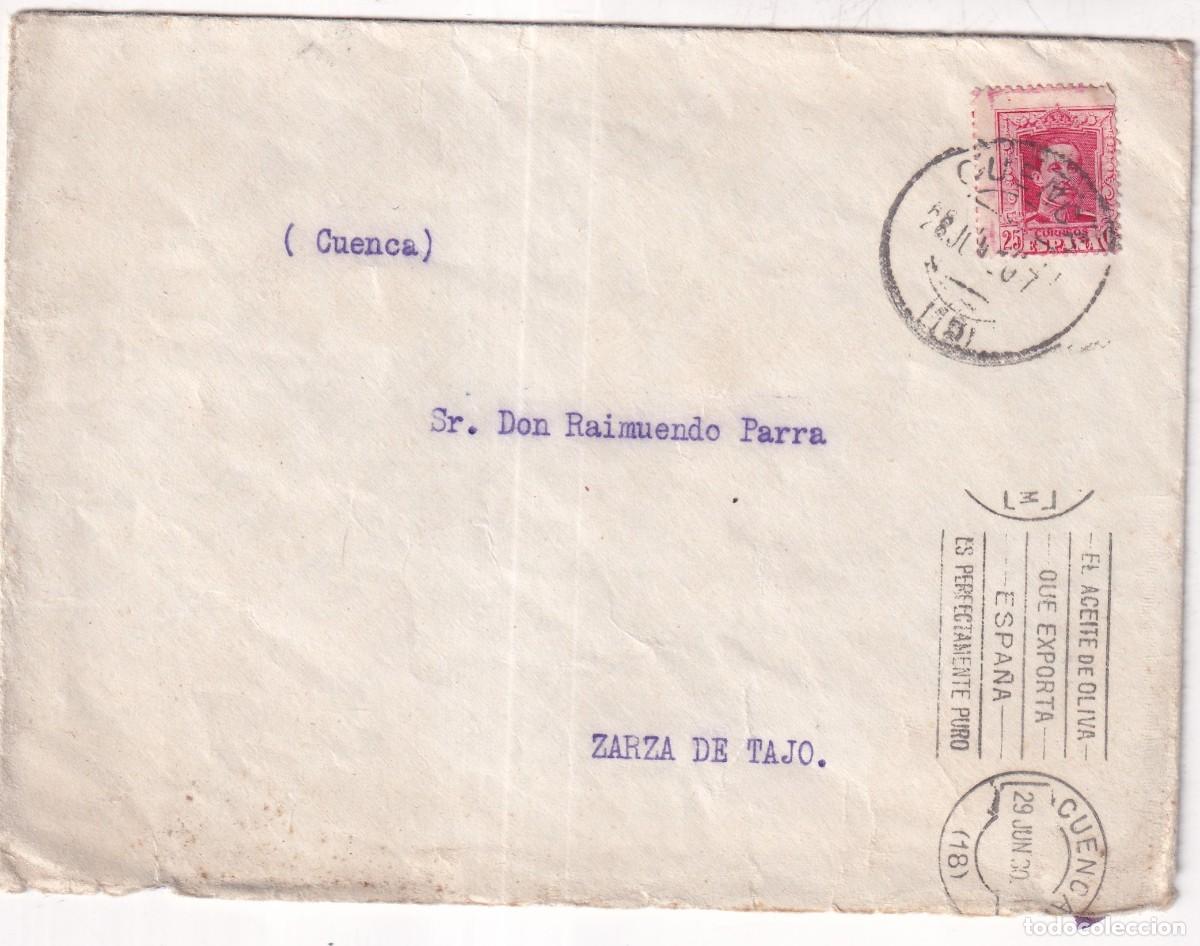 Sellos: Sobre circulado matasello publicidad aceite de oliva . 1930