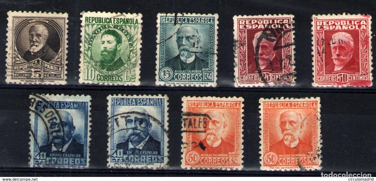 Sellos: Espa&ntilde;a n&ordm; 655/61. A&ntilde;o 1931-32