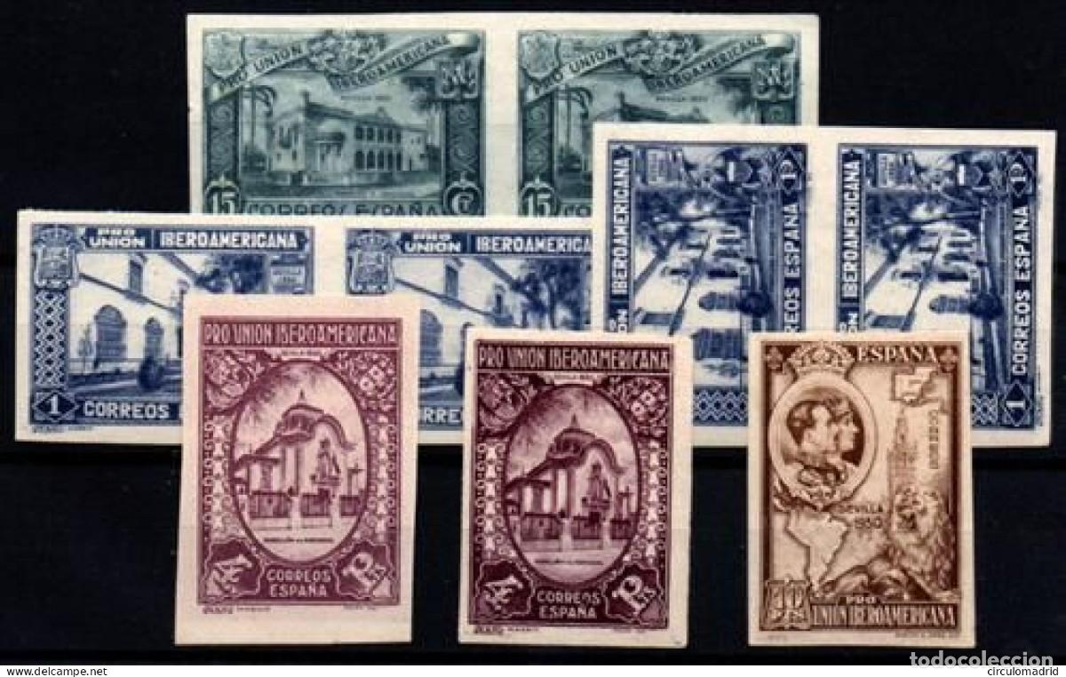 Sellos: Espa&ntilde;a n&ordm; 570s, 578s, 579s, 580s. A&ntilde;o 1930