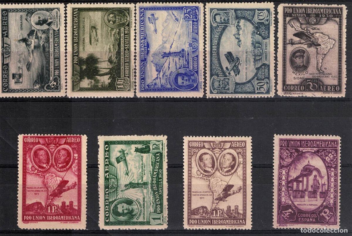 Sellos: FA8794. ALFONSO XIII. 1930, 10 de octubre. Pro Union Iberoamericana, serie completa