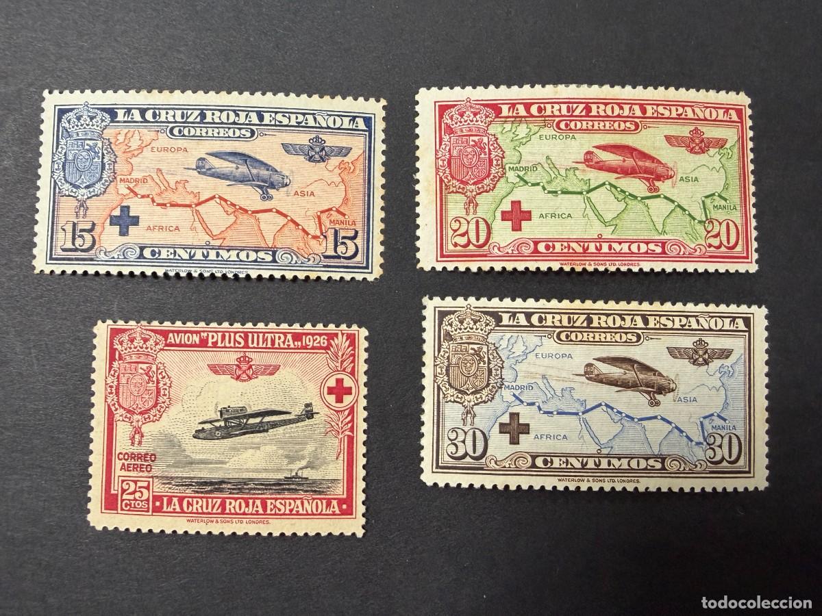 Sellos: ESPA&Ntilde;A, 1926. EDIFIL 341/344. PRO CRUZ ROJA ESPA&Ntilde;OLA. NUEVOS. CON FIJASELLOS