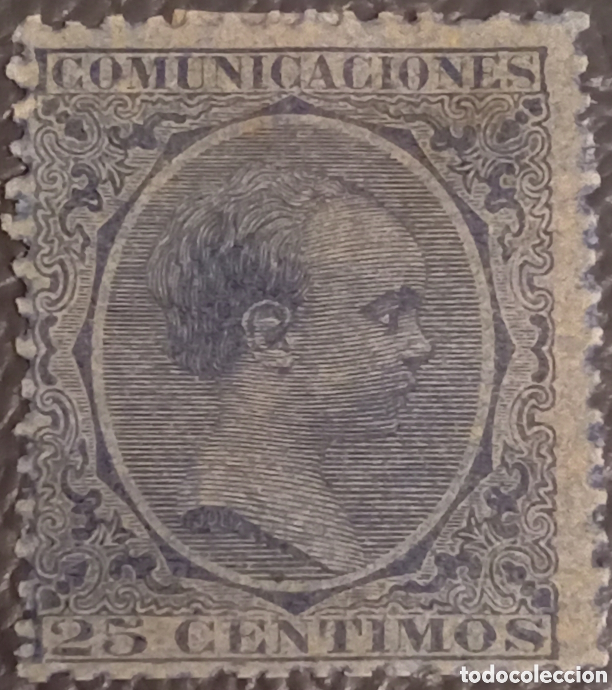 Sellos: Espa&ntilde;a 1889 - Alfonso XIII &rdquo;Pel&oacute;n&rdquo; - 25 C&eacute;ntimos - Edifil 221 - MH