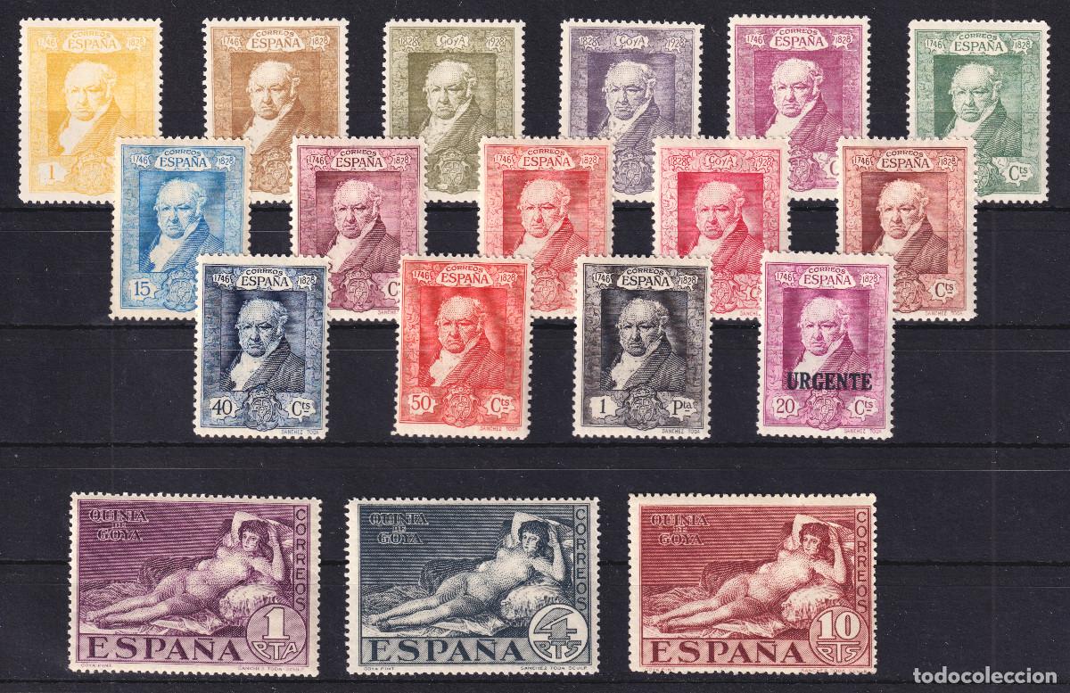 Sellos: ESPA&Ntilde;A - QUINTA DE GOYA */** 499/516 - A&Ntilde;O 1930 - COMPLETA - MH/MNH