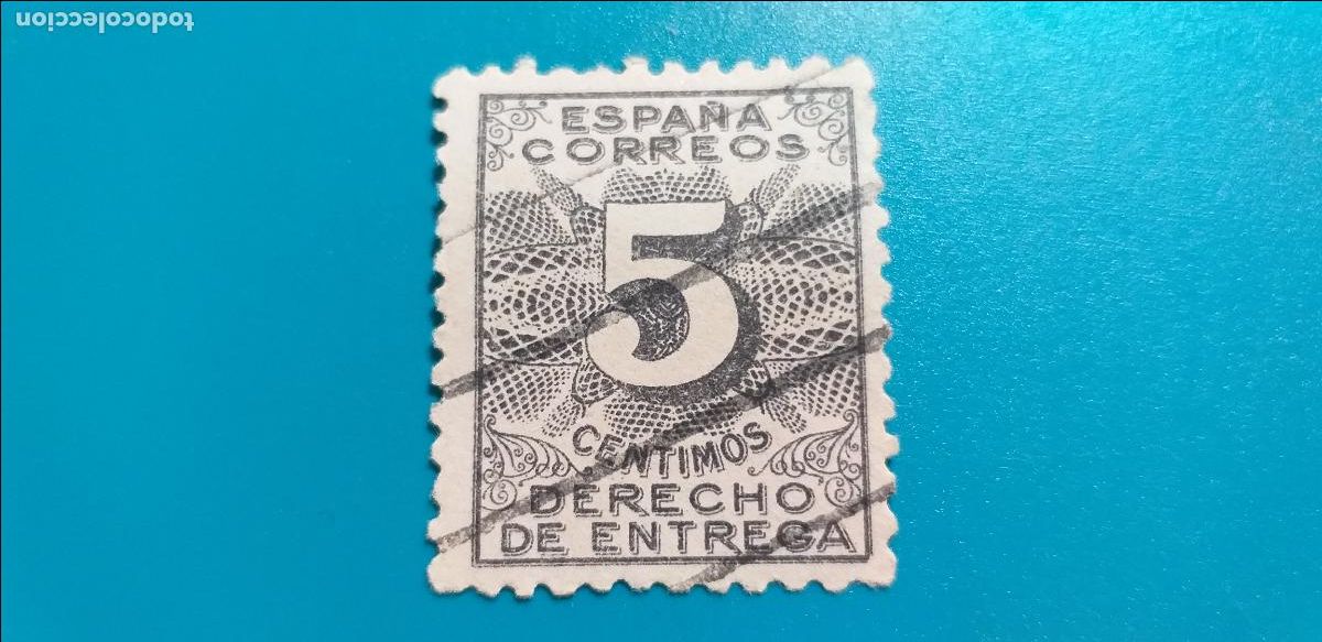 Sellos: USADO. EDIFIL 592. DERECHO DE ENTREGA. (1931).