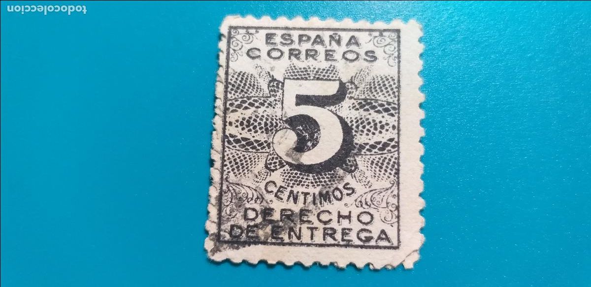 Sellos: USADO. EDIFIL 592. DERECHO DE ENTREGA. (1931).