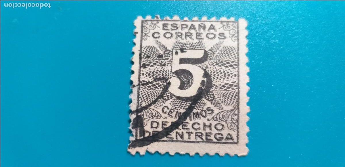 Sellos: USADO. EDIFIL 592. DERECHO DE ENTREGA. (1931).