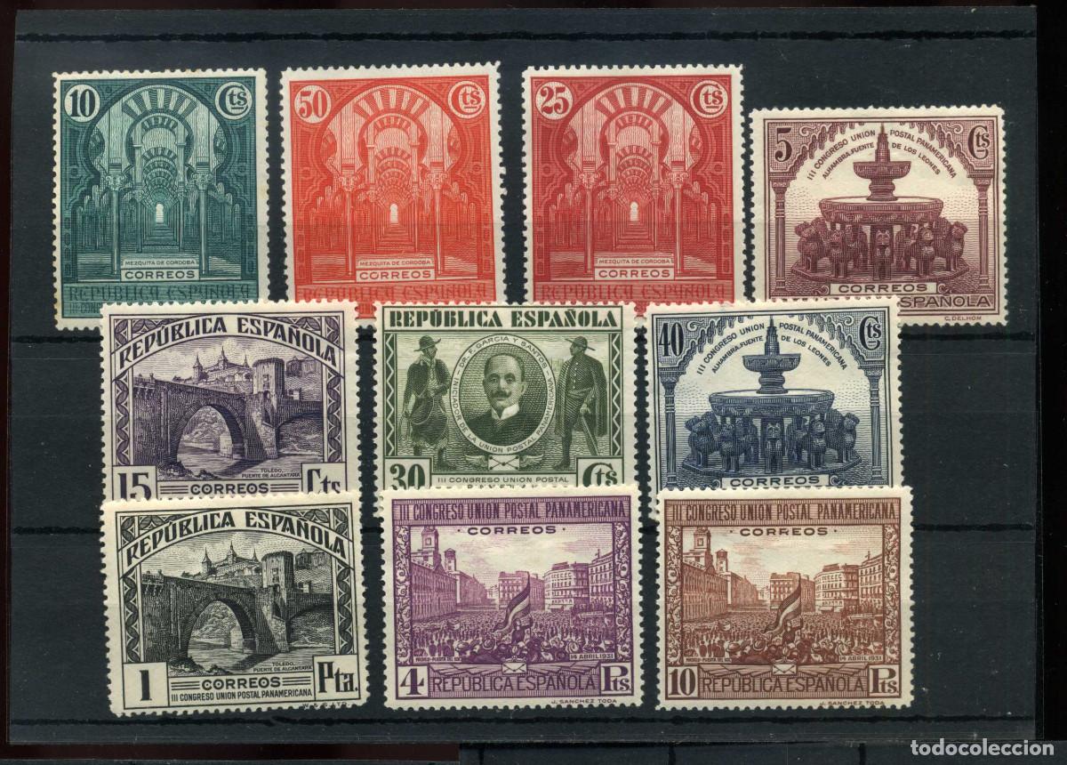 Sellos: XS- 1930 Congreso U.P.P. Edifil 604-613 Nuevos MH*