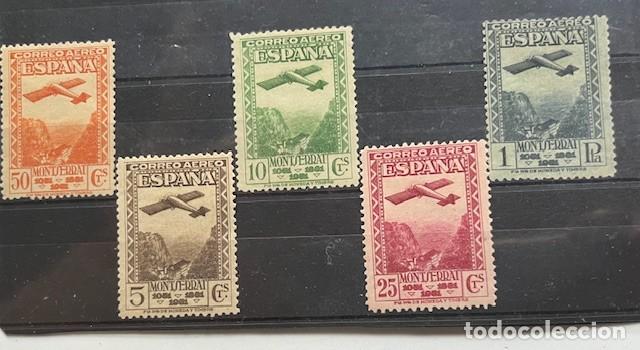 Sellos: 1931 monasterio de Montserrat,MNH*centrados color goma,lijero fijasello,numerados