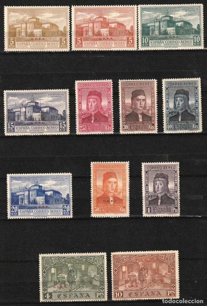 Sellos: Espa&ntilde;a edf n&ordm;547/58.Descubrimiento de America.Sellos con fijasellos MH.Habilitacion CUPP.Aereos.1930