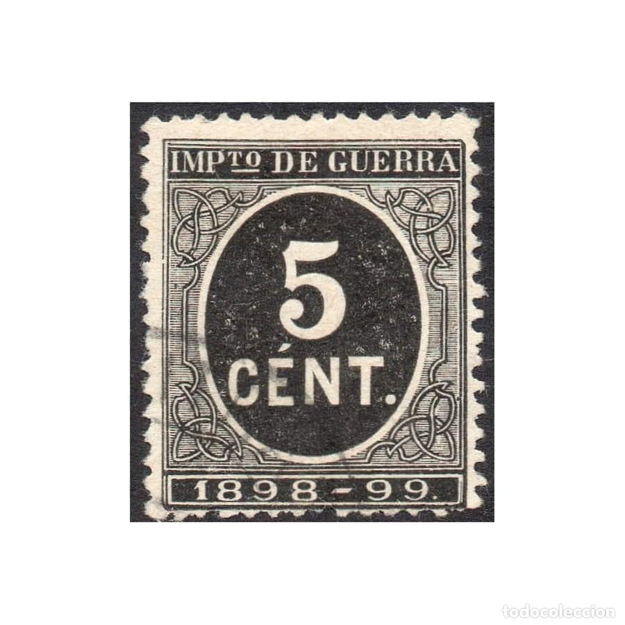 Selos: Espa&ntilde;a 1898 [SLL] Impuesto de Guerra 5c. (U)