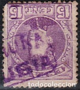 Sellos: 0708. Sello 15 cts Alfonso XIII cadete CARTERIA tipo II JUBIA (Coru&ntilde;a), num 246 &ordm;