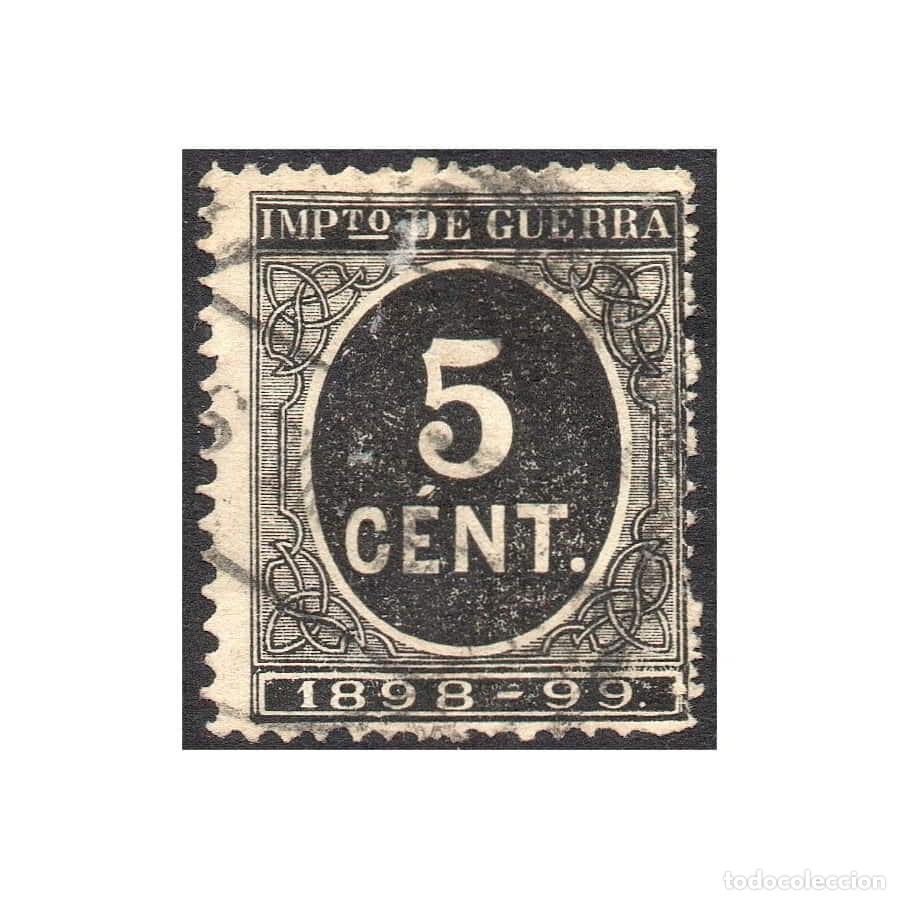Sellos: Espa&ntilde;a 1898 [SLL] Impuesto de Guerra 5c. (U)