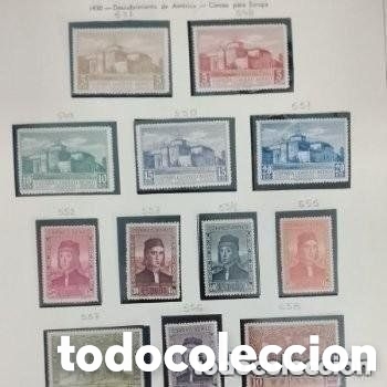 Sellos: ESPA&Ntilde;A 1930. EDIFIL 547/558*.DESCUBRIMIENTO DE AMERICA - MH- NUEVOS CON Y SIN FIJASELLOS