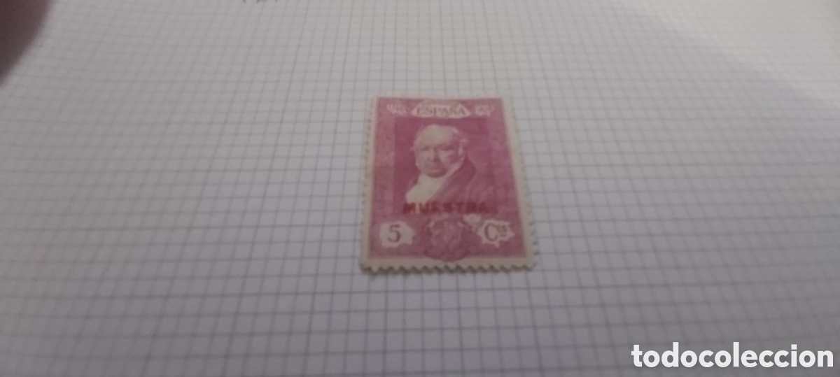 Sellos: SELLO GOYA 5 CENTIMOS. MUESTRA