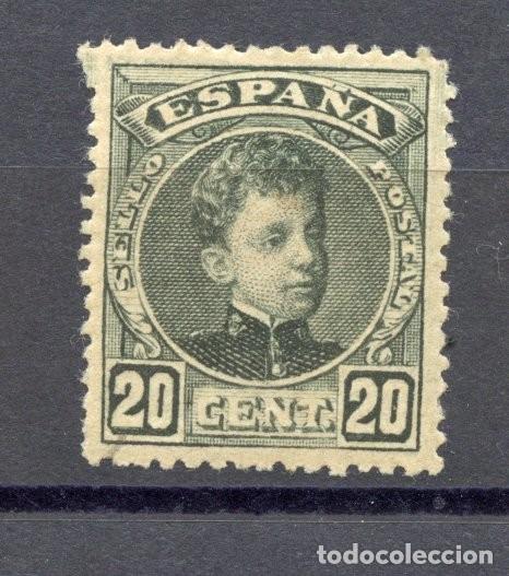 Sellos: ESPA&Ntilde;A CADETE 20 CTS NEGRO EDIFIL N&ordm; 247* CENTRAJE DE LUJO