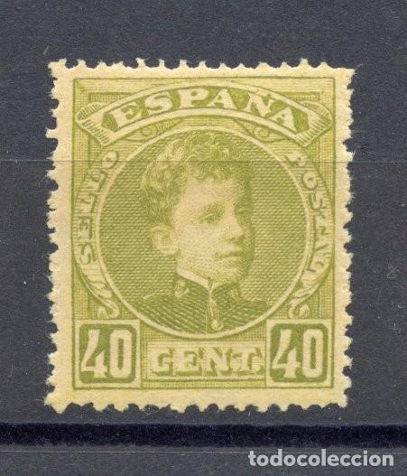 Sellos: ESPA&Ntilde;A CADETE 40 CTS OLIVA EDIFIL N&ordm; 250* CENTRAJE DE LUJO. MUY LEVE SE&Ntilde;AL DE FIJASELLOS