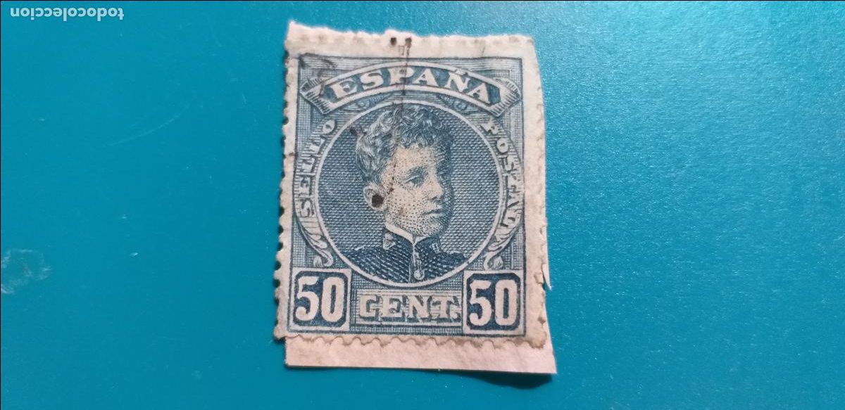 Selos: Usado. A&ntilde;o 1901. EDIFIL 252. Alfonso XIII. Tipo cadete.