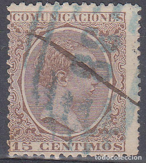 Sellos: EDIFIL N&ordm; 219-PARRILLA DE SANRIAGO EN AZUL-