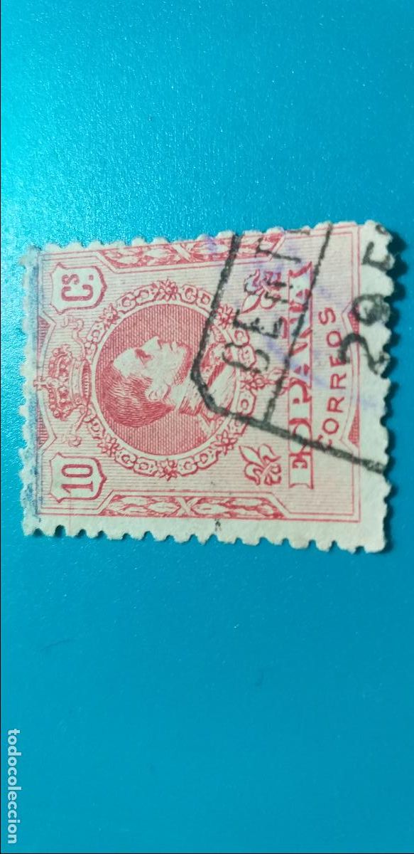 Sellos: USADO. EDIFIL 269. A&ntilde;o 1909-1922. ALFONSO XIII. TIPO MEDALLON